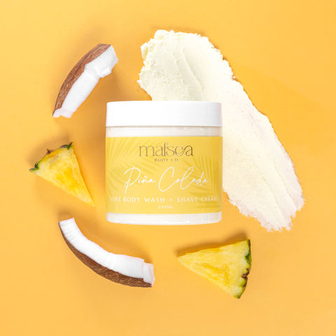 Malsea Luxe body wash and shave cream