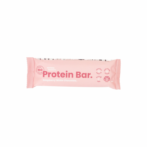 Nothing naughty protein bar raspberry white chocolate